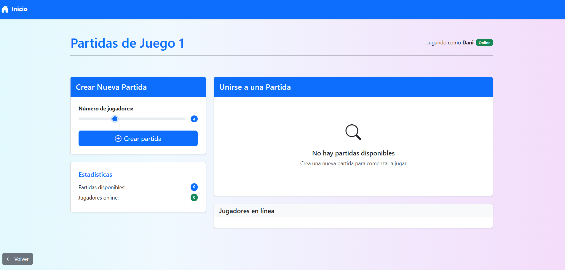 Gestor de salas de minijuegos